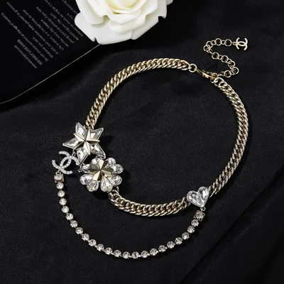 Chanel New Double C Brass Necklace