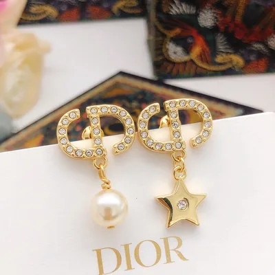 Dio Star Drop Pearl Earrings