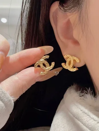 Chanel Classic Gold Double C Earrings