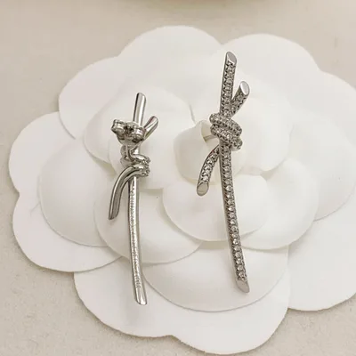 Tiffany Silver Star Knot Earrings