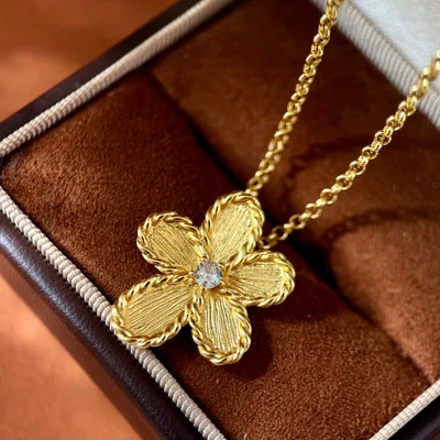 Roberto Coin Summer Jasmine Series Single Flower Necklace