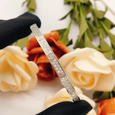Cartier Silver Full Diamond Star Bracelet