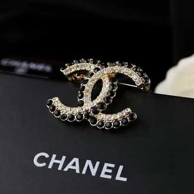 Chanel New Full Diamond Double C Brooch