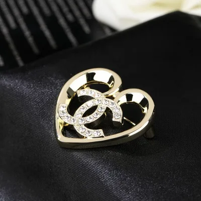 CHANEL New Heart Double C Brooch - LM-ACC-0771 - Accessory Item - Wren-Luxe
