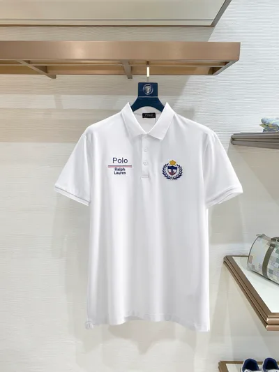 Polo 2026SS Summer New Letter Logo Men's Spread Collar Polo Shirt