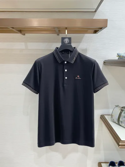 LP 1971SS Summer New Letter Logo Men's Polo Shirt
