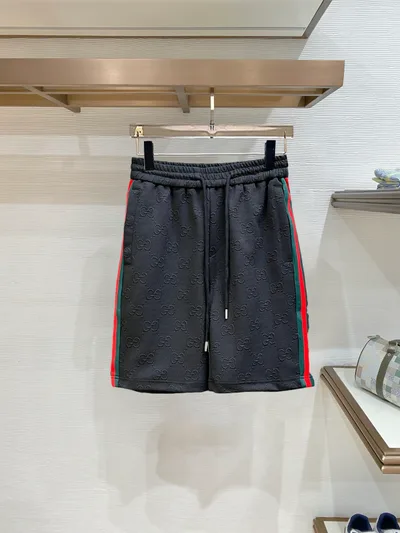 Gucci Three Labels Complete 2026 Summer New Men's Casual Shorts