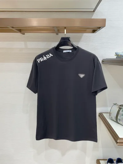 Prada 2026SS Short Sleeve Crew Neck T-Shirt