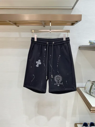 Chrome Hearts Three Tags Complete 2026 Summer New Men's Casual Shorts