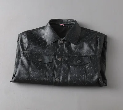 Gucci 2023 Early Spring Fashion Casual Leather Jacket