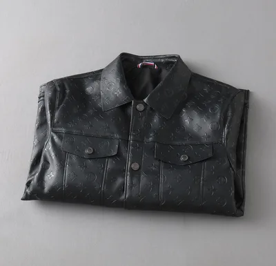 LV 2023 Early Spring Fashion Casual Leather Jacket