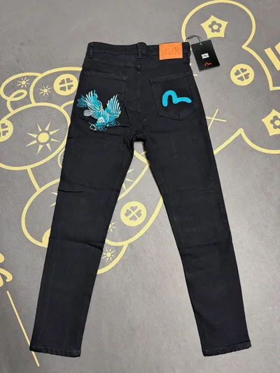 Evisu Fukusuke Embroidered Denim Pants
