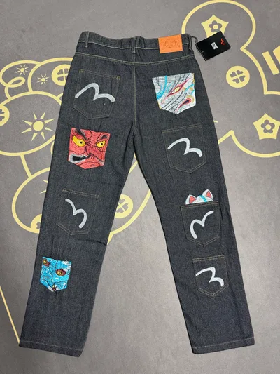 Evisu Lucky Cat Denim Pants