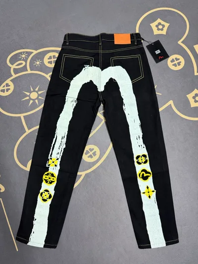 Evisu Small Logo Print Jeans Unisex