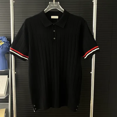 Moncler Knit Polo Short Sleeve