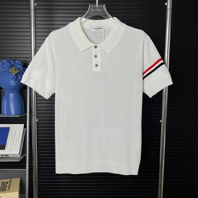 Thom Browne Knit Polo Short Sleeve