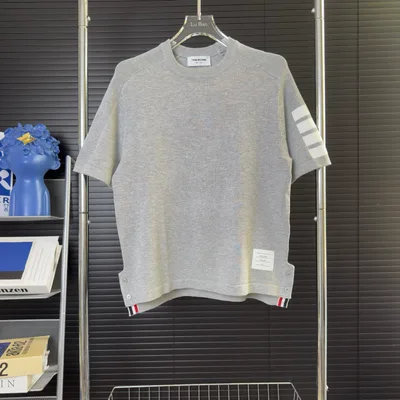 Thom Browne Four-Bar Knit Short Sleeve