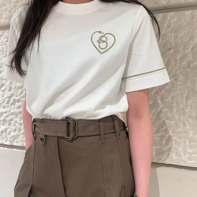 Valentine's Day Limited Edition Heart Letter Short Sleeve T-Shirt