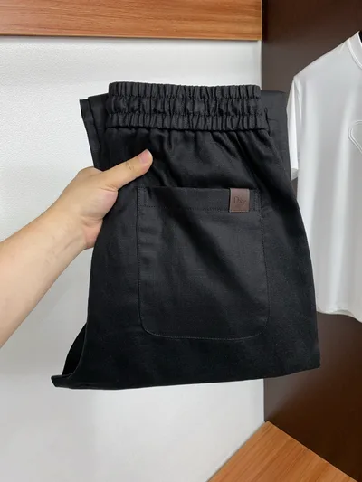 Fashionable Casual Trousers – Linen-Cotton Blend, Versatile Fit
