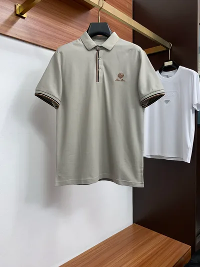 Classic Point Collar Short Sleeve Polo Shirt