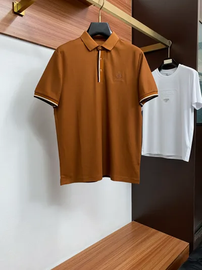 Classic Fashion Spread Collar Short Sleeve Polo Shirt