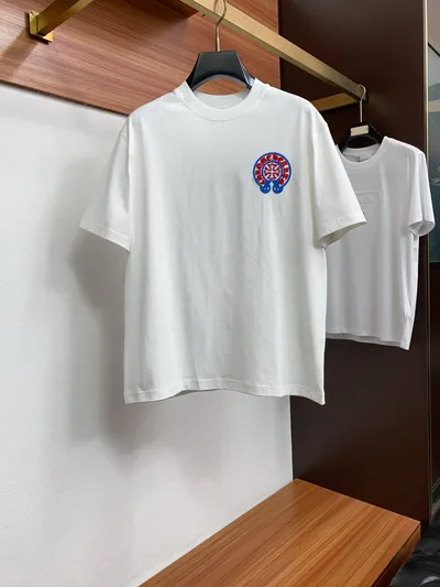 SS Spring/Summer New Arrival Cotton Slightly Loose Round Neck Short Sleeve T-Shirt for Men