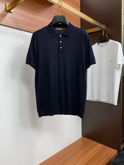 LP Men's Premium Minimalist Polo Knit Short Sleeve T-Shirt