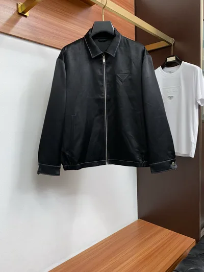 Men's Casual Tencel Notch Lapel Jacket with Knit Sleeve Inserts