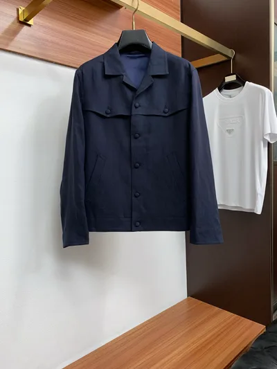 Men's Casual Linen Notch Lapel Jacket