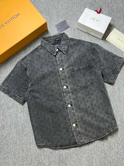 LV Denim Shirt Set
