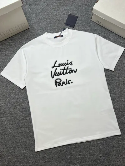 Louis vuitton/LV 26SS Summer New Round Neck Short Sleeve T-Shirt