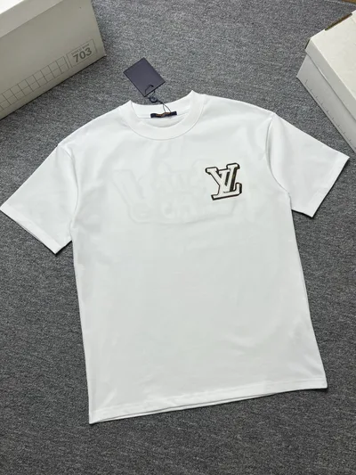 Louis vuitton/LV 26SS Summer New Round Neck Short Sleeve T-Shirt