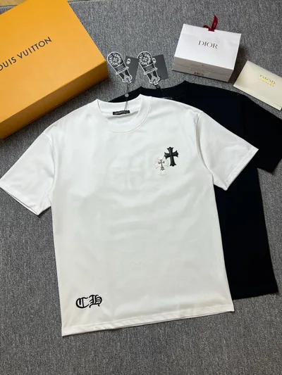 Chrome Hearts ch/26SS Summer New Round Neck Short Sleeve T-Shirt