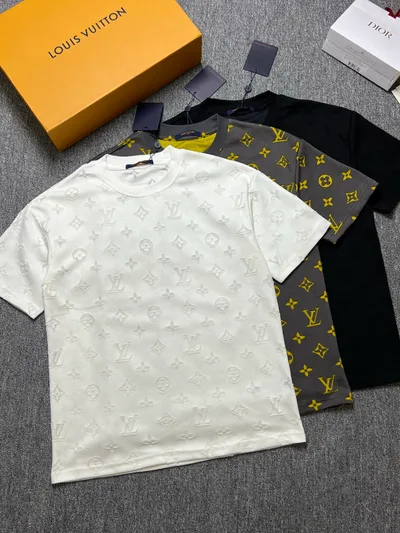 Louis vuitton/LV 26SS Summer New Round Neck Short Sleeve T-Shirt
