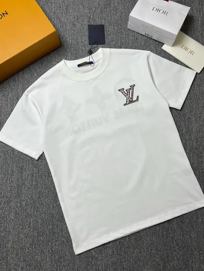 Louis vuitton/LV 26SS Summer New Round Neck Short Sleeve T-Shirt