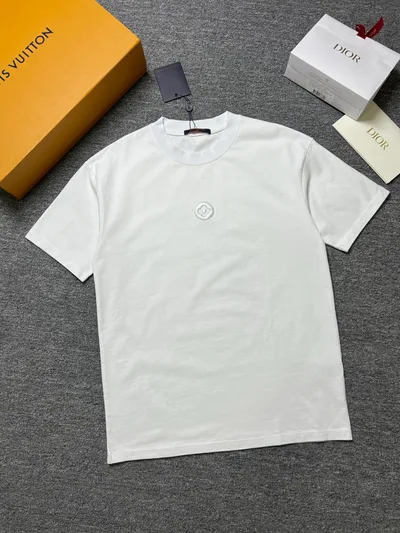 Louis vuitton/LV 26SS Summer New Round Neck Short Sleeve T-Shirt
