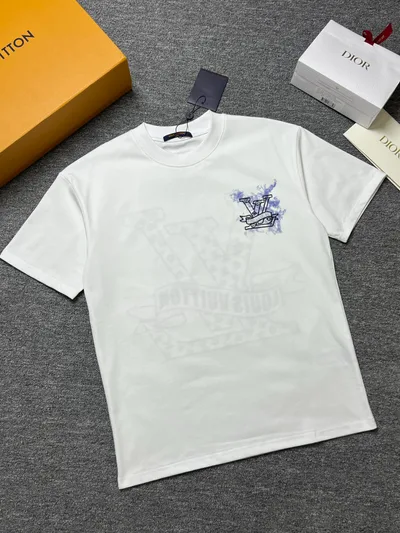 Louis vuitton/LV 26SS Summer New Round Neck Short Sleeve T-Shirt