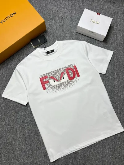 FENDI 26SS Summer New Round Neck Short Sleeve T-Shirt