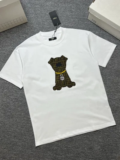 FENDI 26SS Summer New Round Neck Short Sleeve T-Shirt