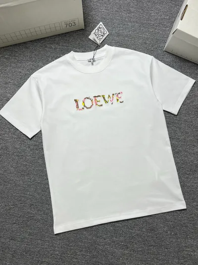 LOEWE 26SS Summer New Round Neck Short Sleeve T-Shirt