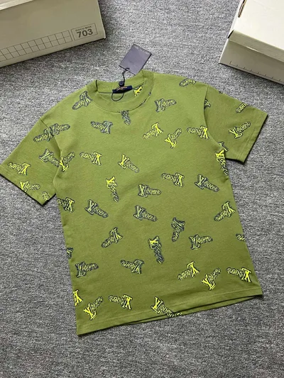 Louis vuitton/LV 26SS Summer New Round Neck Short Sleeve T-Shirt