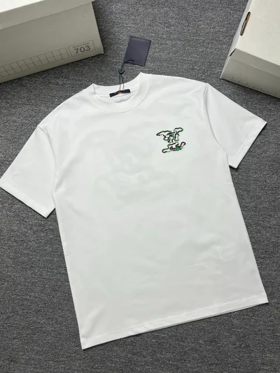 Louis vuitton/LV 26SS Summer New Round Neck Short Sleeve T-Shirt
