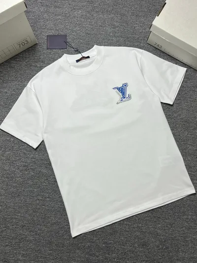 Louis vuitton/LV 26SS Summer New Round Neck Short Sleeve T-Shirt