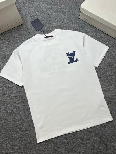 Louis vuitton/LV 26SS Summer New Round Neck Short Sleeve T-Shirt