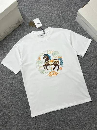 DIOR 26SS Summer New Round Neck Short Sleeve T-Shirt