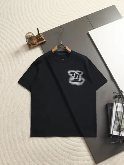 Louis Vuitton Runway Logo Letter Short Sleeve T-Shirt
