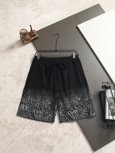 Dior Custom Letter Print Shorts