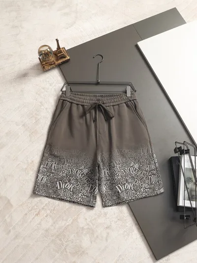 Dior Custom Letter Print Shorts