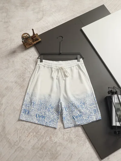 Dior Custom Letter Print Shorts