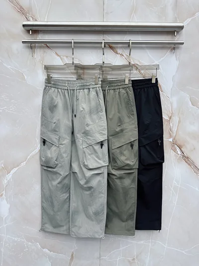 Prada 26SS Summer New Men's Casual Cargo Pants